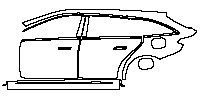 (left) Door+Side Skirt+Rear Fender