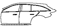 (left) Door+Side Skirt+Rear Fender