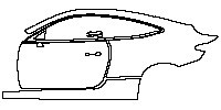 Mercedes-Benz CLE Coupe 2024 - (left) Door+Side Skirt+Rear Fender