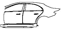 (left) Door+Side Skirt+Rear Fender