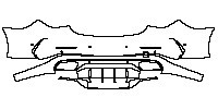 Mercedes-Benz C Class Sedan 2023 - Rear Bumper (with 6 PDC)