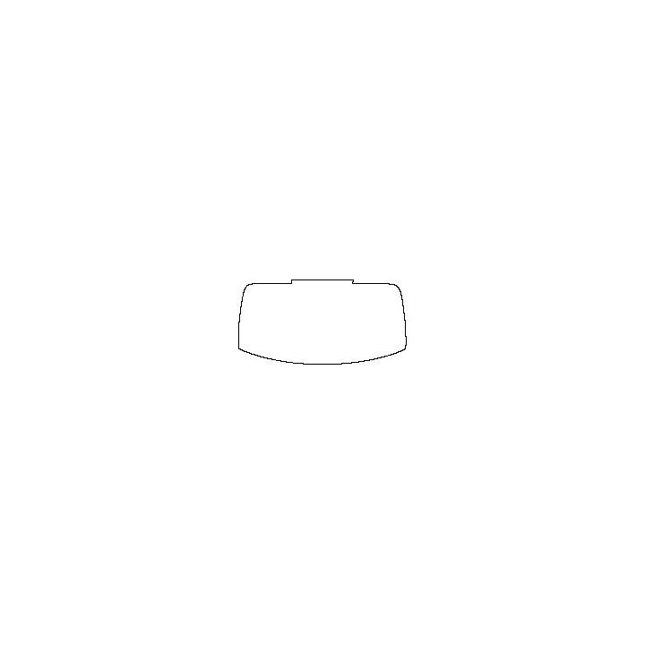 Mercedes-Benz S Class Sedan 2021 - Rear Window (Edge ends at the inner side of dotted area)