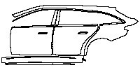 (left) Door+Side Skirt+Rear Fender