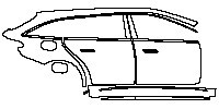 (right) Door+Side Skirt+Rear Fender