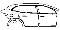 Mercedes-Benz MAYBACH EQS SUV Exterior (FF354F1B-4478-C0DD-462D-3AEE9F1F5FFD)2024 2024 - (right) Door+Side Skirt+Rear Fender