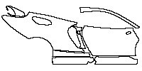 McLaren GT Exterior 2019 - (right) Door+Side Skirt+Rear Fender