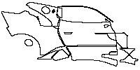 Maserati MC20 Exterior 2020 - (right) Door+Side Skirt+Rear Fender
