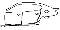 (left)Door+Side Skirt+Rear Fender