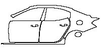 (left)Door+Side Skirt+Rear Fender