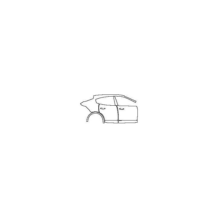 Maserati Levante Modena 2023 - (right)Door+Side Skirt+Rear Fender (without emblem on rear fender)