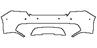 Maserati GranTurismo Modena 2023 - Rear Bumper (with 6 PDC)