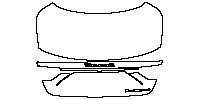 Maserati GranTurismo Modena 2023 - Trunk Lid (without spoiler,with ''Maserati'' ''GranTurismo'' emblem)