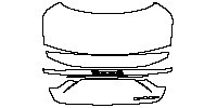 Maserati GranTurismo Modena 2023 - Trunk Lid (with spoiler,with ''Maserati'' ''GranTurismo'' emblem)