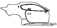 (right)Door+Side Skirt+Rear Fender