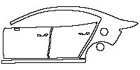 Mazda Axela (Mazda 3) Sedan/Saloon 2017 - (left) Door+Side Skirt+Rear Fender