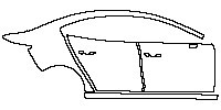 Mazda Axela (Mazda 3) Sedan/Saloon 2017 - (right) Door+Side Skirt+Rear Fender
