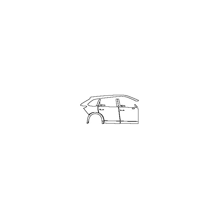 Mazda CX-80 (EU) Exterior 2024 - (right) Door+Side Skirt+Rear Fender (without charging port on rear fender)