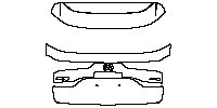 Mazda CX-80 (EU) Exterior 2024 - Trunk Lid (with ''CX-80 AWD'', ''e SKYATIV PHEV'' emblems)