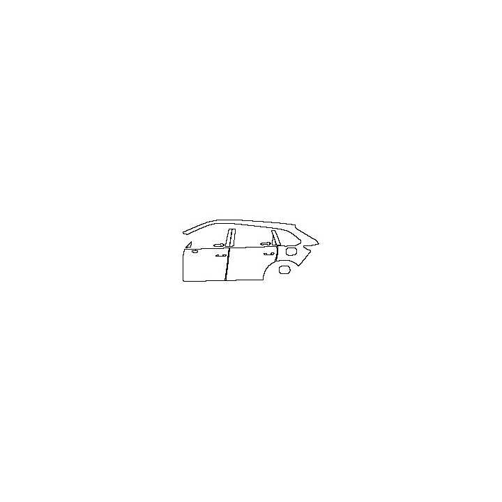 (left) Door+Side Skirt+Rear Fender
