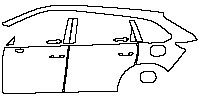 (left) Door+Side Skirt+Rear Fender