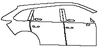 (right) Door+Side Skirt+Rear Fender