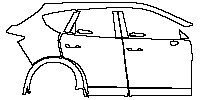 (right) Door+Side Skirt+Rear Fender