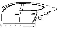 (left) Door+Side Skirt+Rear Fender