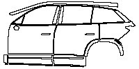 NIO ES7 Exterior 2023 - (left)Door+Side Skirt+Rear Fender