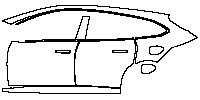 (left) Door+Side Skirt+Rear Fender