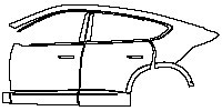 (left) Door+Side Skirt+Rear Fender