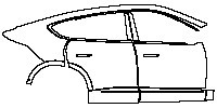 (right) Door+Side Skirt+Rear Fender