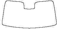 NIO EC6 Window 2023 - Windshield (with mirror and dotted area cutout, Edge exceeds the innder side of black cermic by 3mm)