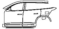 (left) Door+Side Skirt+Rear Fender