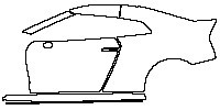 Nissan GT-R Nismo 2015 - (left) Door+Rear Fender+Side Skirt