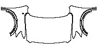 Nissan Titan Crew Cab 2020 - Hood+Fender (with antenna hole on fender, with mudguards)