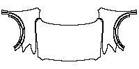 Nissan Titan Crew Cab 2020 - Hood+Fender (without antenna hole on fender, with mudguards)