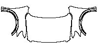 Nissan Titan Crew Cab 2020 - Hood+Fender (without antenna hole on fender, without mudguards)