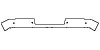 Nissan Titan Crew Cab 2020 - Rear Bumper (with 4 PDC)