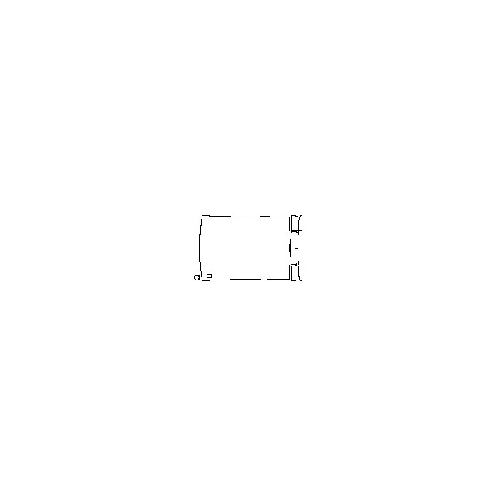 Nissan Titan Crew Cab 2020 - Roof (without sunroof, with antenna hole)