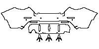 Nissan Sentra (US) SV 2020 - Rear Bumper (with mudguards, with 4 PDC)