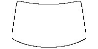 Nissan Ariya (CN) Window 2023 - Windshield (without mirror and dotted area cutout)