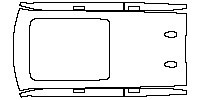 Nissan Armada (US) Exterior 2025 - Roof (with panoramic sunroof, with dual antennas cutout)