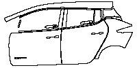 Nissan Leaf (US) Exterior 2019 - (left) Door+Rear Fender (with ''ZERO Emlsslon'' emblem on front door)