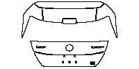 Nissan Leaf (US) Exterior 2019 - Trunk Lid (with ''LEAF'', ''ZERO Emlsslon'', ''SV PLUS'' emblems)