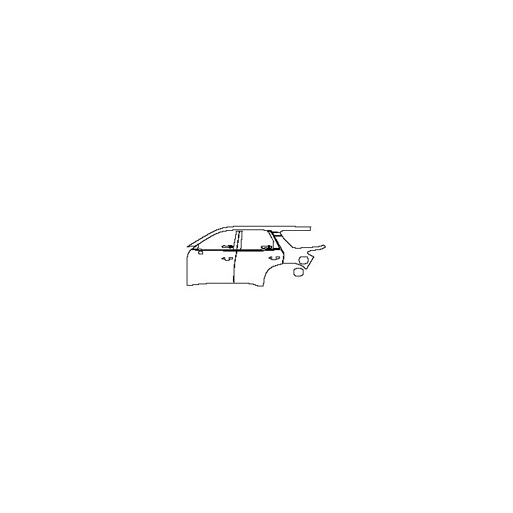 Nissan Pathfinder S 2023 - (left)Door+Side Skirt+Rear Fender