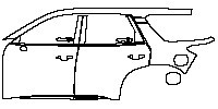 (left)Door+Side Skirt+Rear Fender