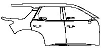 (right)Door+Side Skirt+Rear Fender