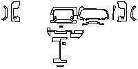 Nissan Pathfinder Interior 2023 - Dashboard+Center Console (for right hand drive)