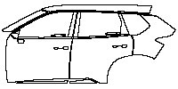 (left) Door+Side Skirt+Rear Fender