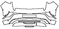 Opel Neuer Mokka Ultimate 2021 - Rear Bumper (with 6 PDC)